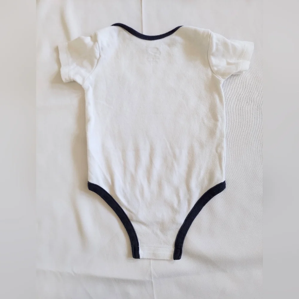 Nike Baseball Baby One Piece Bodysuit Top 6M 9M Boys White Navy
